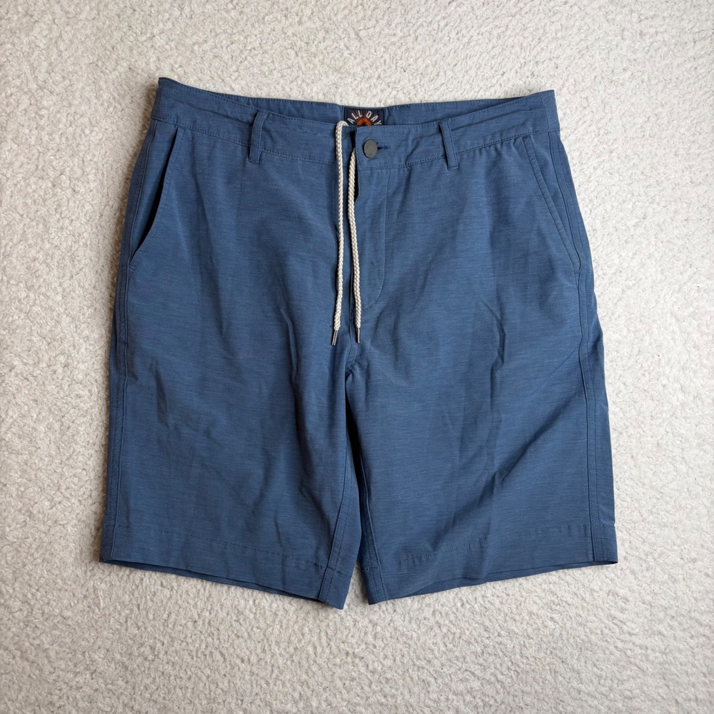 Faherty Brand All Day Shorts Mens 32 Blue Hybrid Stretch Board Shorts Quick Dry